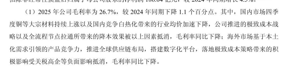海尔四季度净利同比下滑近40%，海外收入占比首次过半，毛利率低于国内